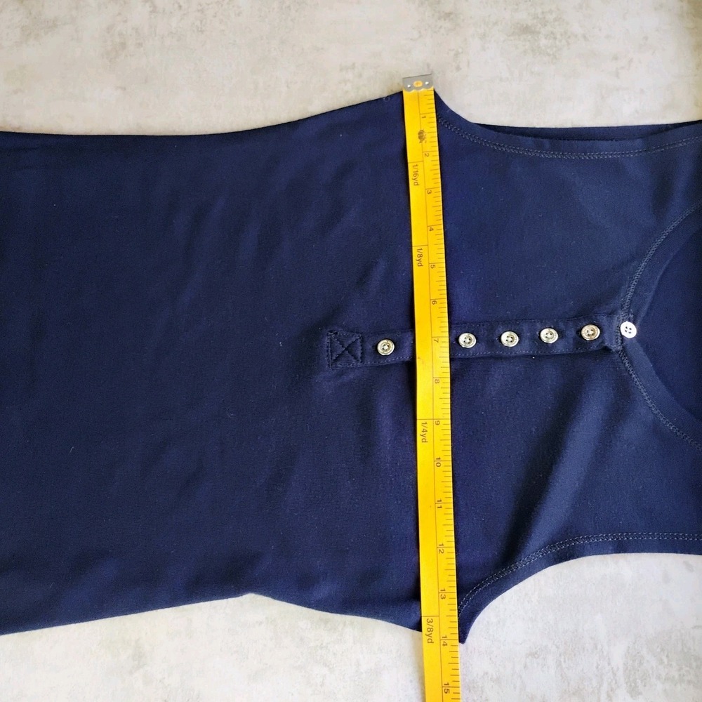 Lauren Jeans Co Y2K Tennis Dress Womens Small Navy Blue Golf Preppy‎ Sleeveless - Picture 9 of 9